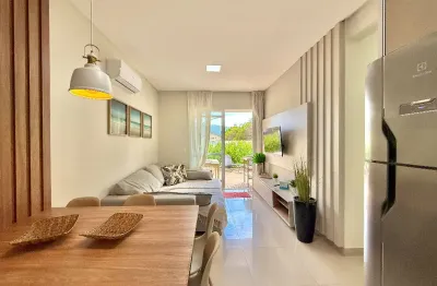 Piscina privativa! apartamento 2 quartos na praia de palmas, com 106m2