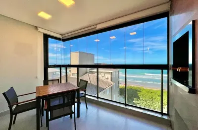 Vista para o mar e mobiliado! apartamento na praia de palmas, com 3 quartos e 2 vagas de garagem!