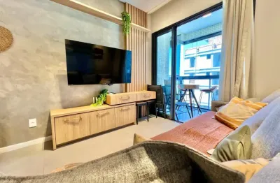 Barbada vista para o mar permanente! apartamento finamente mobiliado, 2 quartos na praia grande