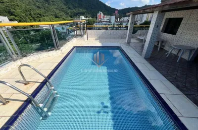 Cobertura pent house na praia da enseada, guarujá/sp