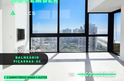 Apartamento com 3 quartos à venda no itacolomi, balneário piçarras , 130 m2 por r$ 1.450.000