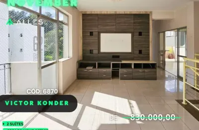 Cobertura com 2 quartos à venda no victor konder, blumenau , 221 m2 por r$ 780.000