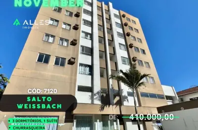 Apartamento com 3 quartos à venda no salto weissbach, blumenau , 78 m2 por r$ 390.000
