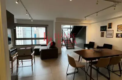 Apartamento duplex charmoso de alto padrão no jardim paulista: 2 suítes sendo 1 cosed , 1sala ampla , 3 banheiros, 2 vagas - 87m² - venda ou locação.