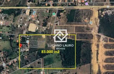 Terreno à venda, 83000 m² por r$ 3.800.000,00 - aírton senna - vitória da conquista/ba