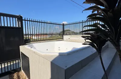 Geminado com spa e espaço gourmet na praia de itajuba - barra velha