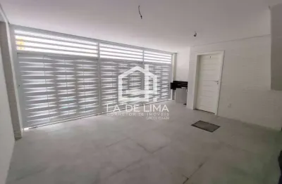 Sobrado duplex novo tipo villagio no bairro campo grande, santos
