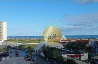 Lindo apartamento em mirin, praia grande com vista para o mar