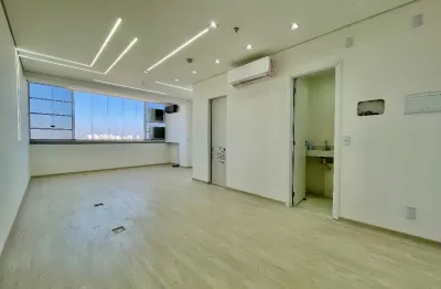 Linda sala para locação recém reformada no condomínio cube
