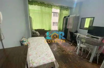 Kitnet com 1 dormitório à venda, 24 m² por r$ 249.999,00 - pompéia - santos/sp