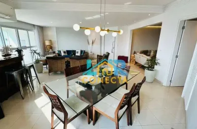 Apartamento com 3 dormitórios para alugar, 200 m² por r$ 15.000,00/mês - ponta da praia - santos/sp