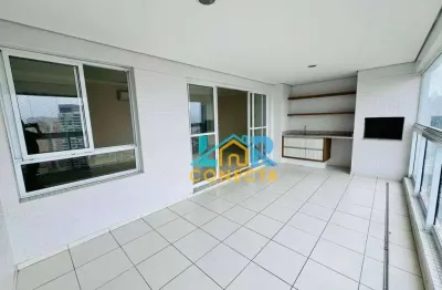 Apartamento com 3 dormitórios para alugar, 132 m² por r$ 10.000,00/mês - ponta da praia - santos/sp