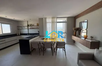 Cobertura com 3 dormitórios à venda, 128 m² por r$ 2.200.000,00 - vila guilhermina - praia grande/sp