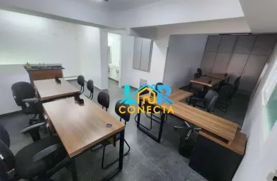 Sala para alugar, 40 m² por r$ 3.500/mês - gonzaga - santos/sp