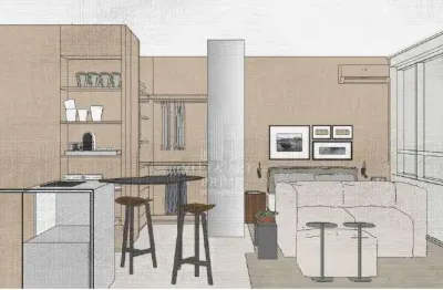 Kitnet / Stúdio à venda no Jardim Paulistano, São José do Rio Preto 