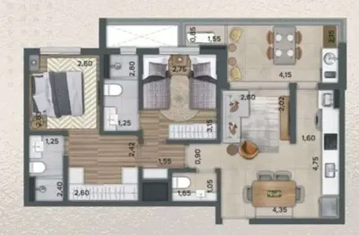 Alameda iguatemi - apartamento com acesso ao shopping - alameda iguatemi