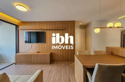 Apartamento para aluguel: mobiliado, 2qts/2s, vila da serra, nova lima – 2 vagas