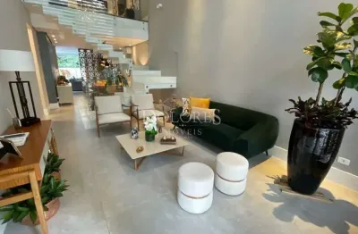 Belíssimo sobrado com 4 suítes e fundo com área de preservação no condomínio aruã em mogi das cruzes