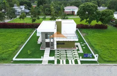 Casa no condomínio terra viva, 315m², 4 suítes, varanda ampla em l, espaço gourmet, área verde, garagem para 2 carros