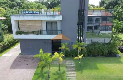 Belíssima casa no condomínio terra viva em aldeias, porteira fechada, 360m², 4 suítes, closet, cinema, piscina aquecida e vaga para 4 carros