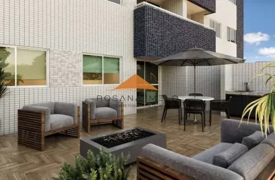 Edf. costa báltica, 50 + 50m² de varanda , 2 quartos, 1 suíte, varanda, área de serviço e lazer completo