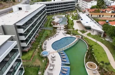 Flat a venda no cupê,32m, condomínio estilo resort, novo, porcelanato, padrão moura dubeux,