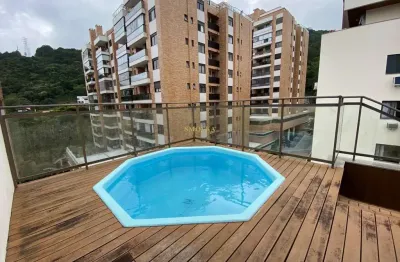 Cobertura com 2 quartos para alugar na rua salvatina feliciana dos santos, itacorubi, florianópolis, 113 m2 por r$ 5.400