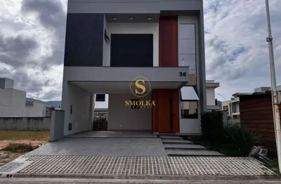 Casa em condomínio fechado com 3 quartos à venda na avenida wilson castelo branco, centro, biguaçu, 165 m2 por r$ 1.200.000
