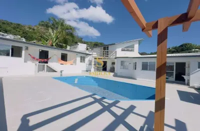 Casa em condomínio fechado com 4 quartos para alugar na rua jornalista lázaro bartolomeu, morro da cruz, florianópolis, 297 m2 por r$ 15.000