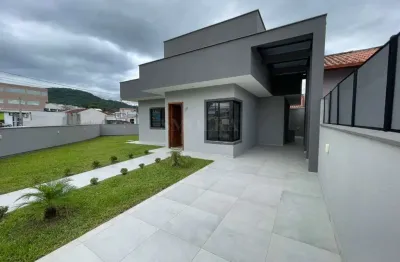Casa em condomínio fechado com 3 quartos à venda na rua miguel batista da silva, bela vista, palhoça, 80 m2 por r$ 600.000