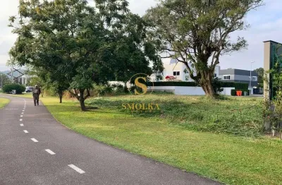 Terreno em condomínio fechado à venda na rua das caraúnas, jurerê internacional, florianópolis, 701 m2 por r$ 3.800.000