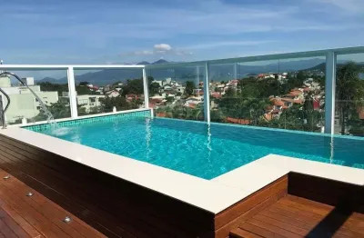Casa em condomínio fechado com 4 quartos à venda na rua joão meirelles, abraão, florianópolis, 239 m2 por r$ 2.100.000