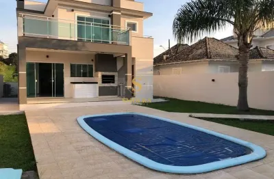 Casa em condomínio fechado com 3 quartos à venda em pedra branca, palhoça , 250 m2 por r$ 1.599.000