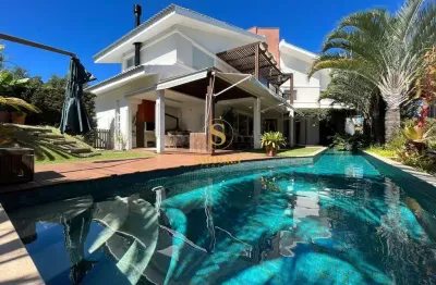 Casa em condomínio fechado com 5 quartos à venda na estrada haroldo soares glavan, cacupé, florianópolis, 550 m2 por r$ 7.060.000