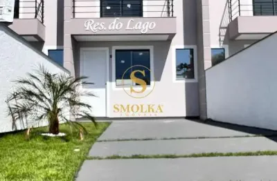 Casa em condomínio fechado com 3 quartos à venda na rua emily alice schütz, aririu, palhoça, 103 m2 por r$ 520.000
