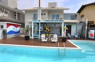 Casa em condomínio fechado com 4 quartos para alugar na rua dos cações, jurerê internacional, florianópolis, 450 m2 por r$ 20.000