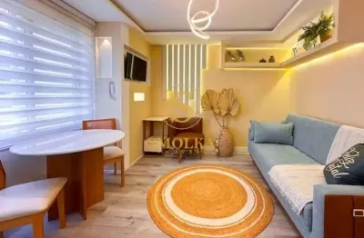 Apartamento com 1 quarto à venda na Avenida Tom Traugott Wildi, Praia Brava, Florianópolis, 40 m2 por R$ 800.000