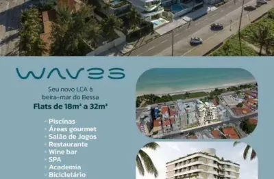 Apartamento com 1 dormitório à venda, 18 m² por r$ 347.750,00 - bessa - joão pessoa/pb