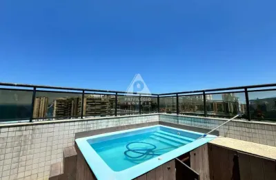 Cobertura triplex exclusiva com vista mar e lagoa na barra da tijuca - abm (junto à ponte lúcio costa)