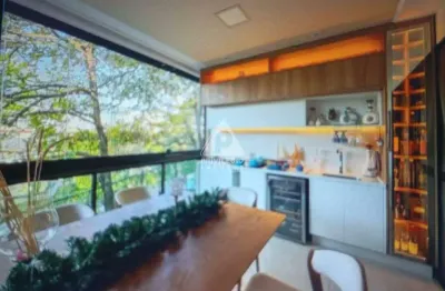 O paraíso existe e fica no jardim oceânico: varanda gourmet e vista da gávea no seu novo lar