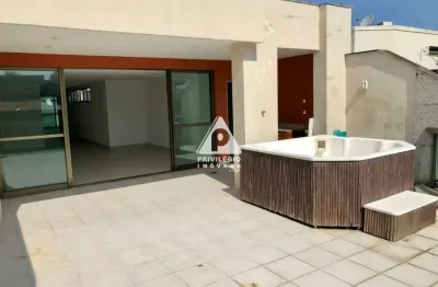 Cobertura à venda, 2 quartos, 1 suíte, 4 vagas, barra da tijuca - rio de janeiro/rj