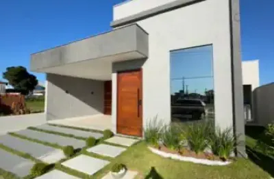 Casa térrea em cond. fechado  com 3/4 sendo 2 semi suíte e 01 suíte master