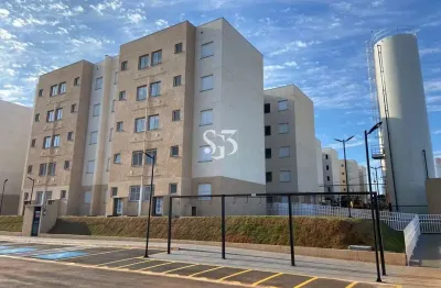 Apartamento à venda em paulínia-sp, parque bom retiro: 2 quartos, 1 sala, 1 banheiro, 1 vaga, 49m²!