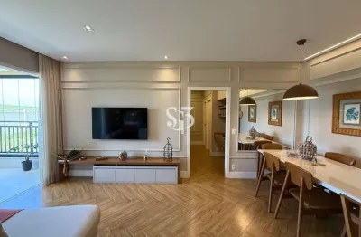 Luxuoso apartamento com mobília - swiss park em campinas,sp