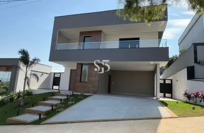 Casa em condomínio de luxo em indaiatuba-sp - 4 quartos, 3 suítes, 2 salas, 4 banheiros, 4 vagas de garagem, 328,16 m²