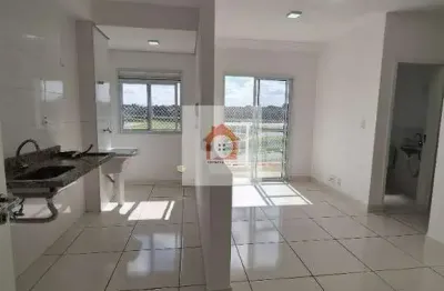 Apartamento para locação e venda de 2 quartos no residencial villa helvétia, indaiatuba-sp: 2 salas, 1 banheiro, 2 vagas de garagem, 51,44m².