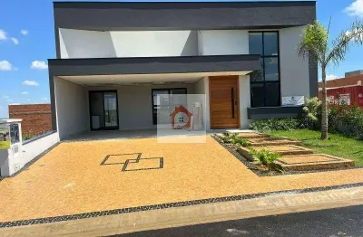 Casa em condomínio de alto padrão no jardim residencial dona maria candida - indaiatuba-sp: 3 quartos, 3 suítes, 2 salas, 2 vagas, 187m².