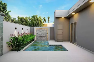 Casa térrea em condomínio fechado, dona maria cândida indaiatuba - fachada moderna, com 3 suítes, piscina aquecida e ambientes planejados