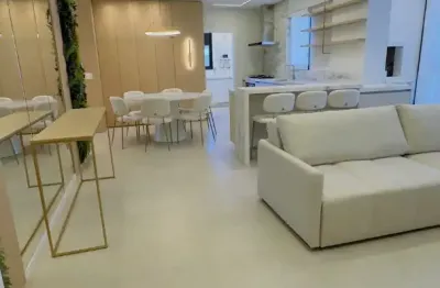 Quadra mar finamente mobiliado e decoracao vista para future marina em 60x