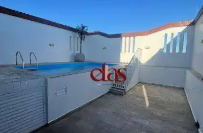 Cobertura com 3 dormitórios à venda no embaré - santos/sp